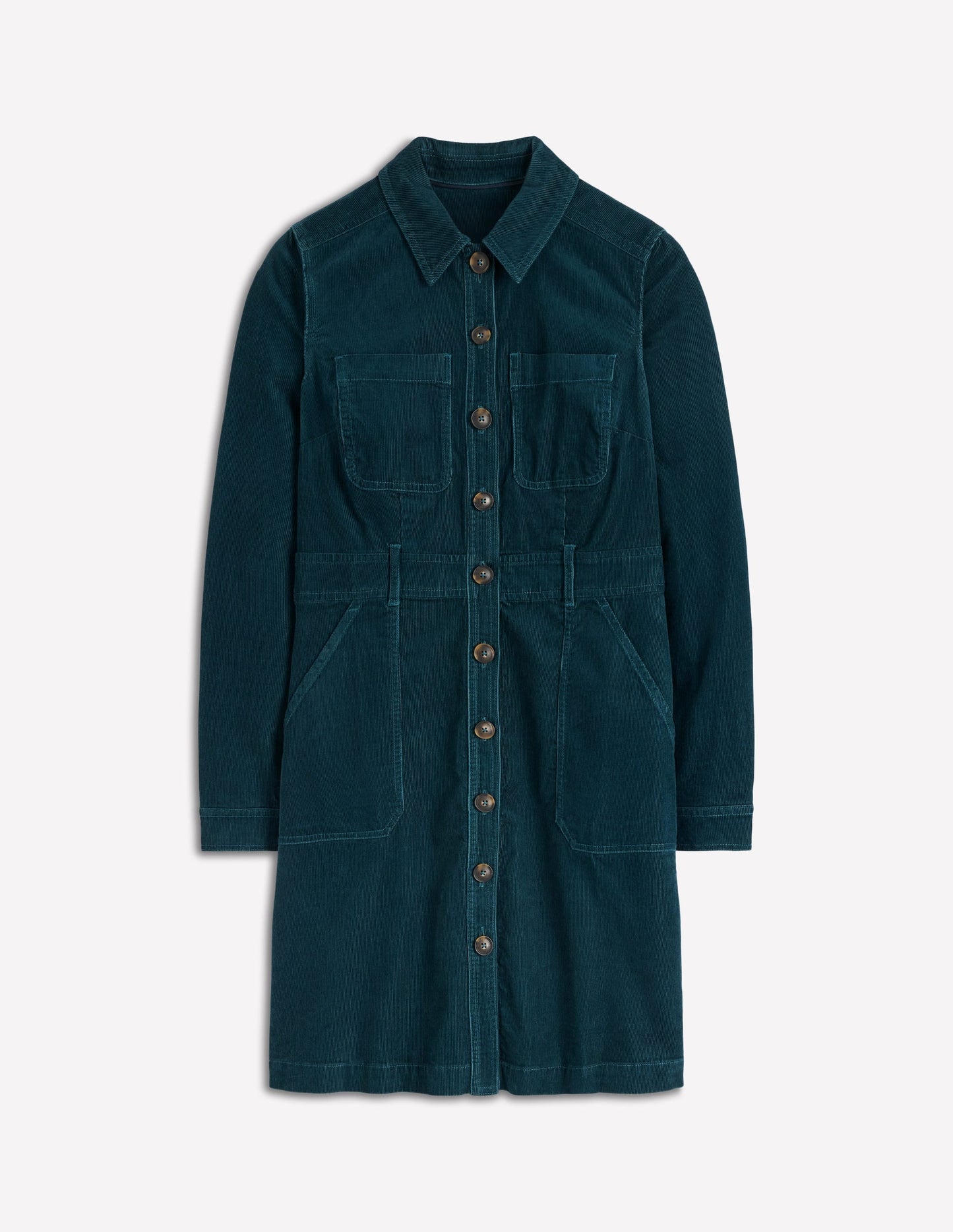 Amanda Cord Short Dress-Midnight Teal