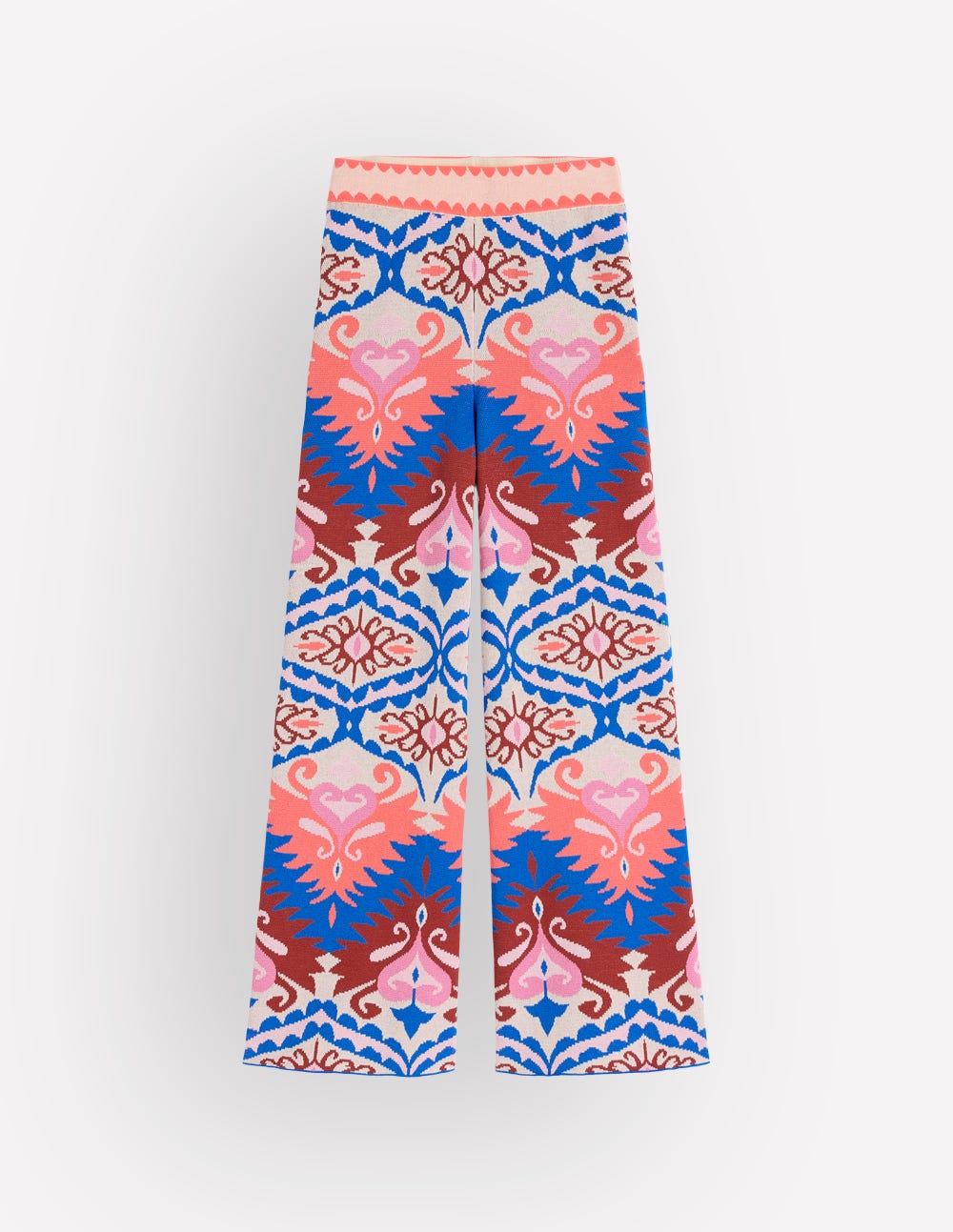 Jacquard Knitted Pants-Multi Aztec
