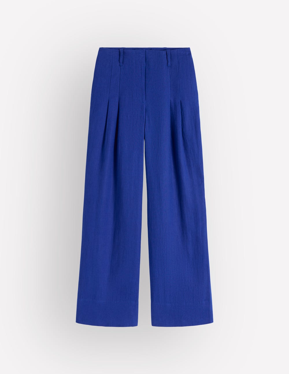 Mayfair Linen Pants-Bright Blue