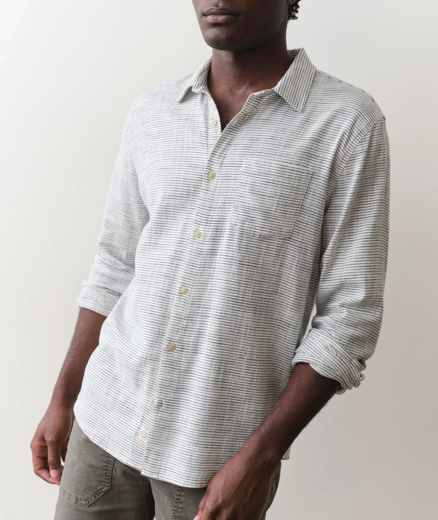 Marine Layer Classic Stretch Selvage Long Sleeve Shirt