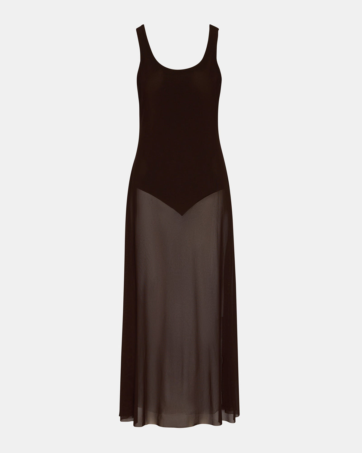 SHARLENE DRESS CHICORY COFFEE