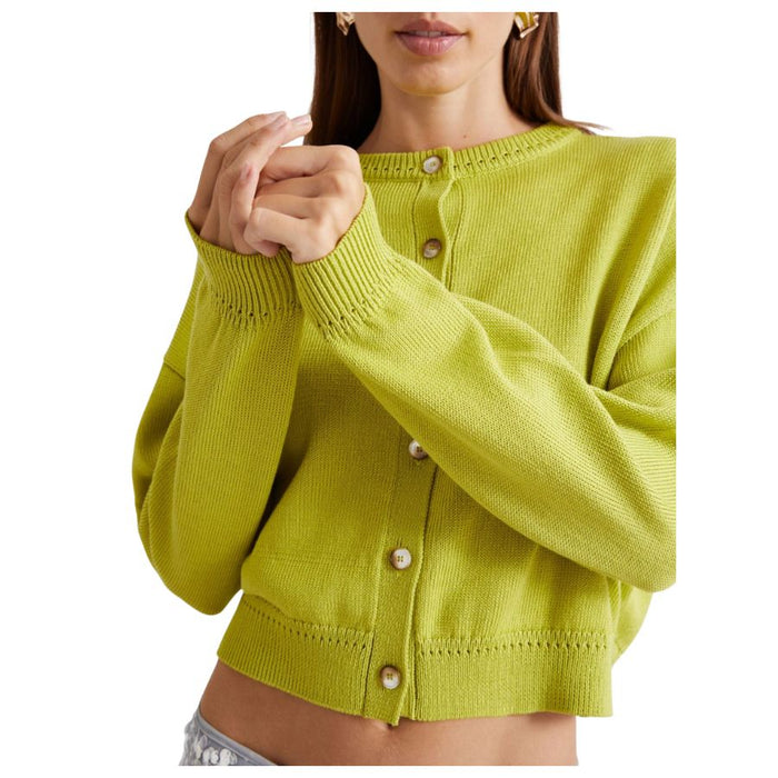 Alcuno Cotton Crew Neck Cardigan 2613341094200