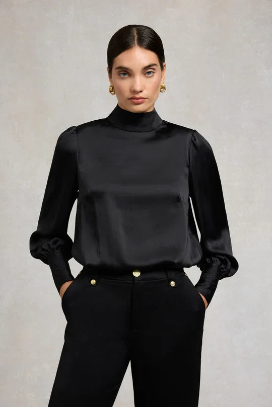Carmen High Neck Blouse