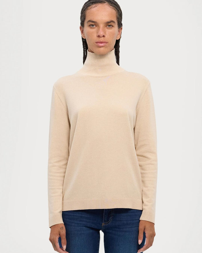 Kiku Silk Blend Turtle Neck Jumper 2525366012600