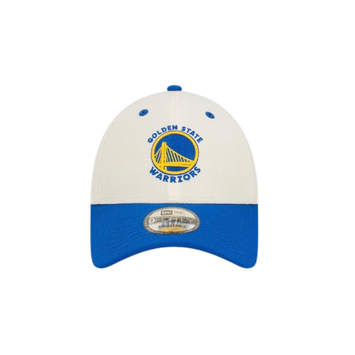 New Era 940 Snapback Two Tone Championship Golden State Warrior White Yellow Blue Cap