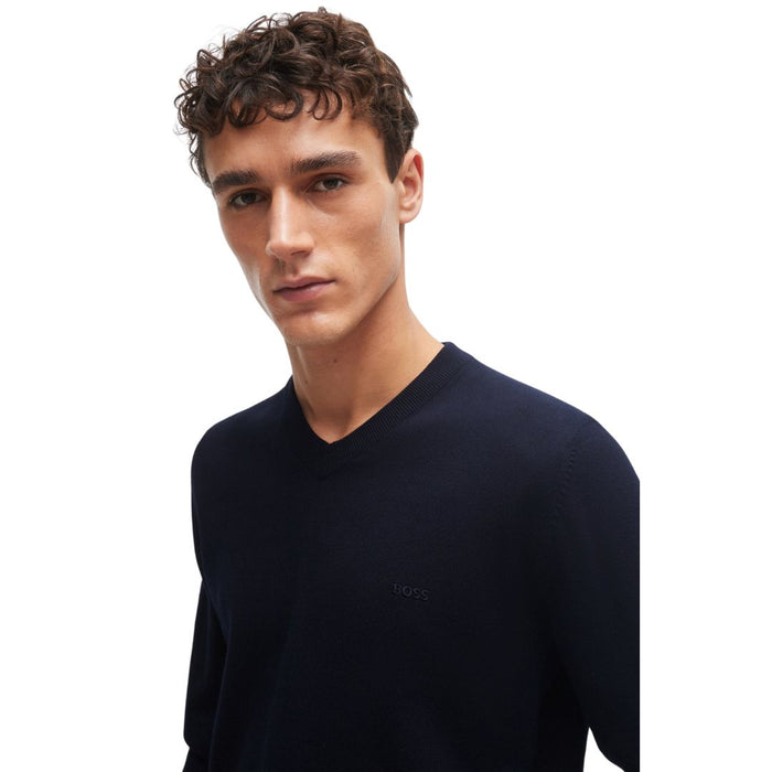 Pacello-L Knitted V-Neck Jumper 50506042