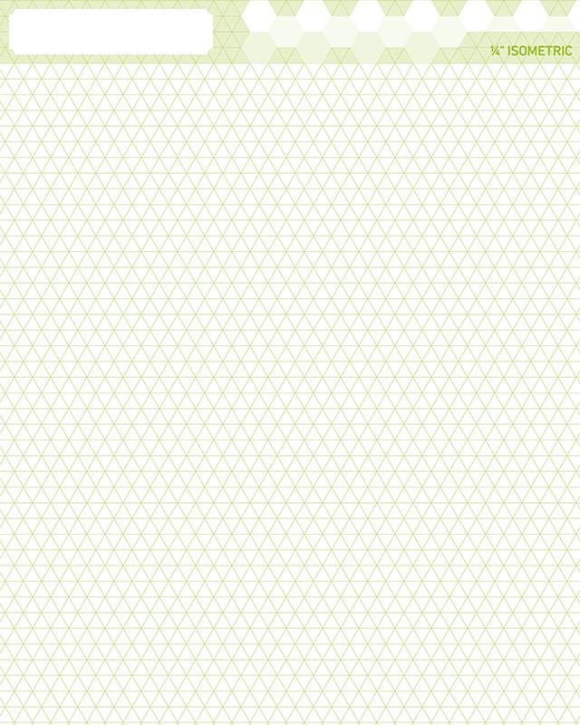 QuiltGenius Graph Paper 8" x 10" 60 Sheets