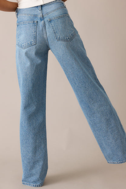 More Than Ever Light Wash Relaxed Straight Leg Jeans