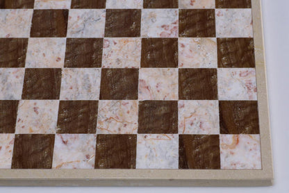 Pink and Tan - White Border