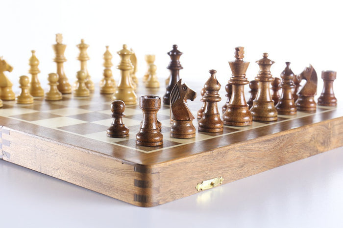 14” Folding Chess Box and Set - Chess Set - Chess-House