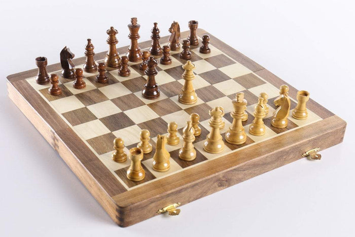 14” Folding Chess Box and Set - Chess Set - Chess-House