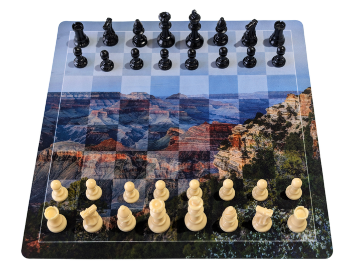 14" Travel Size Flex Pad Chess Set - Board - Chess-House