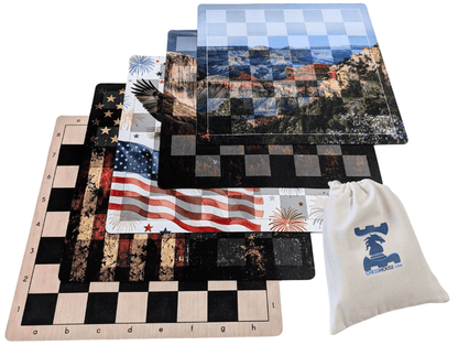 14" Travel Size Flex Pad Chess Set - Board - Chess-House