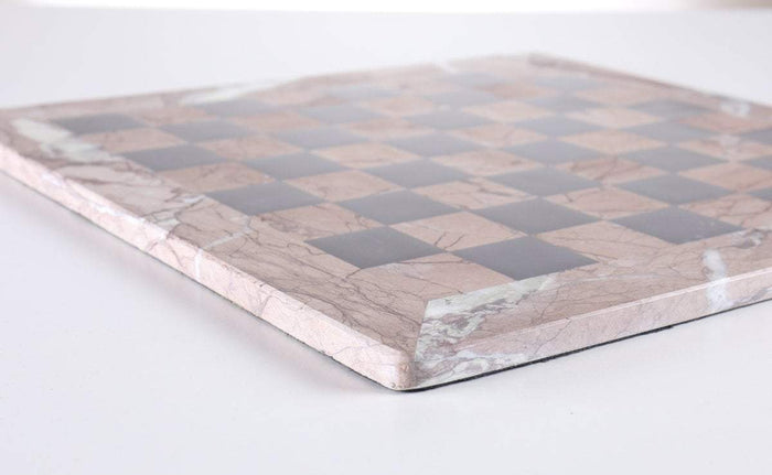 16" Marble Chess Board in Marina & Black Board