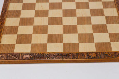 17" African Themed Chessboard - Board - Chess-House