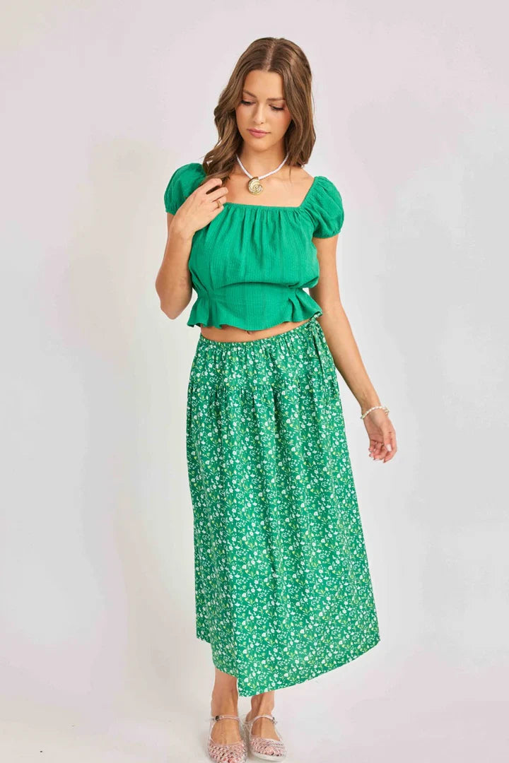 Radiate Cap Sleeved Top