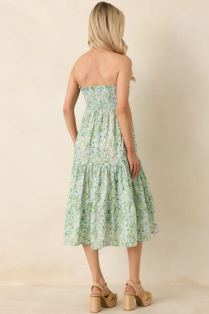 Paradisa Merritt Island Seaglass Green Convertible Cotton Skirt Dress
