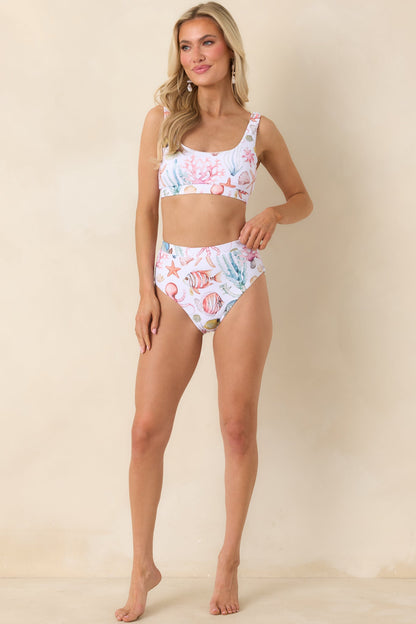 Paradisa Delphina Multi Sporty Scoop Bikini Top
