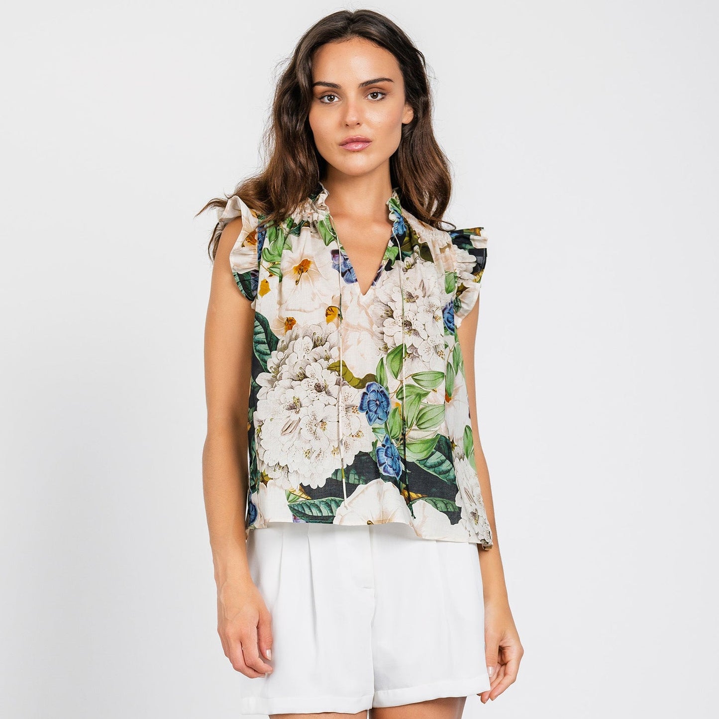 Lavender Brown Theodora Top