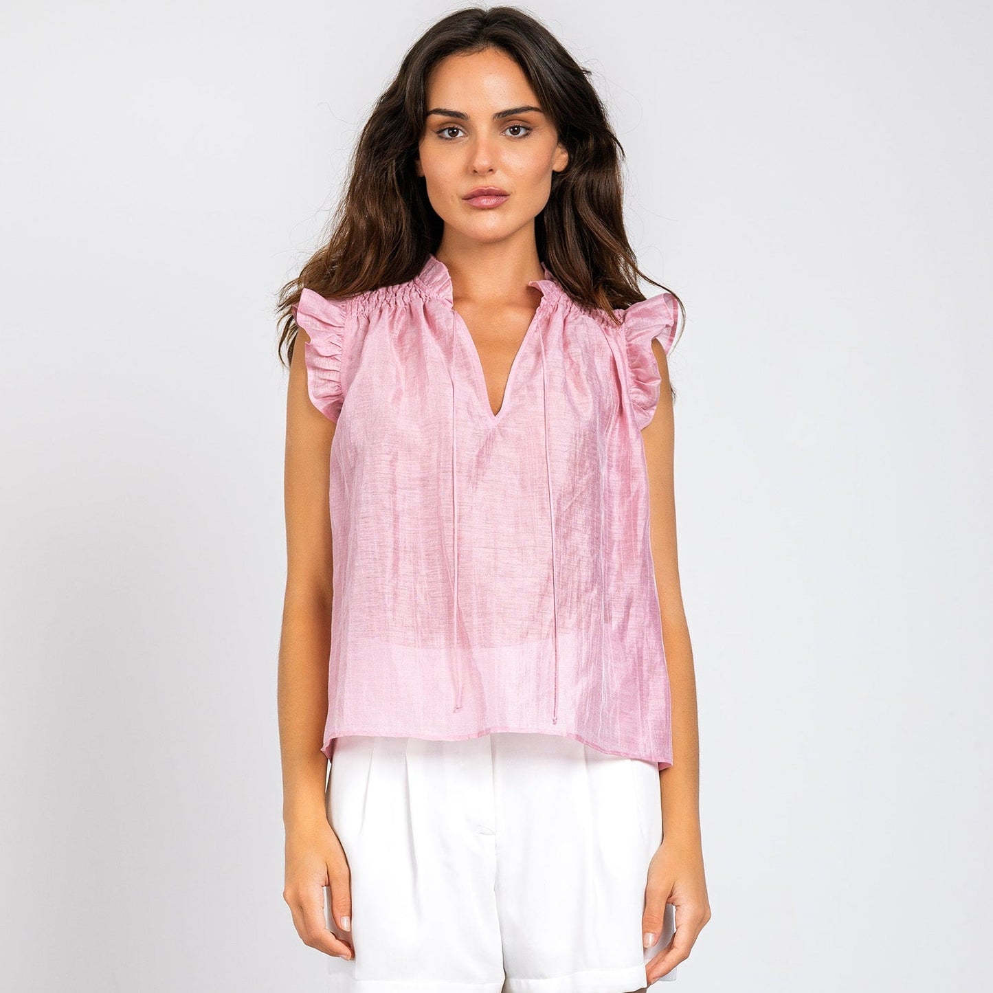 Lavender Brown Theodora Top