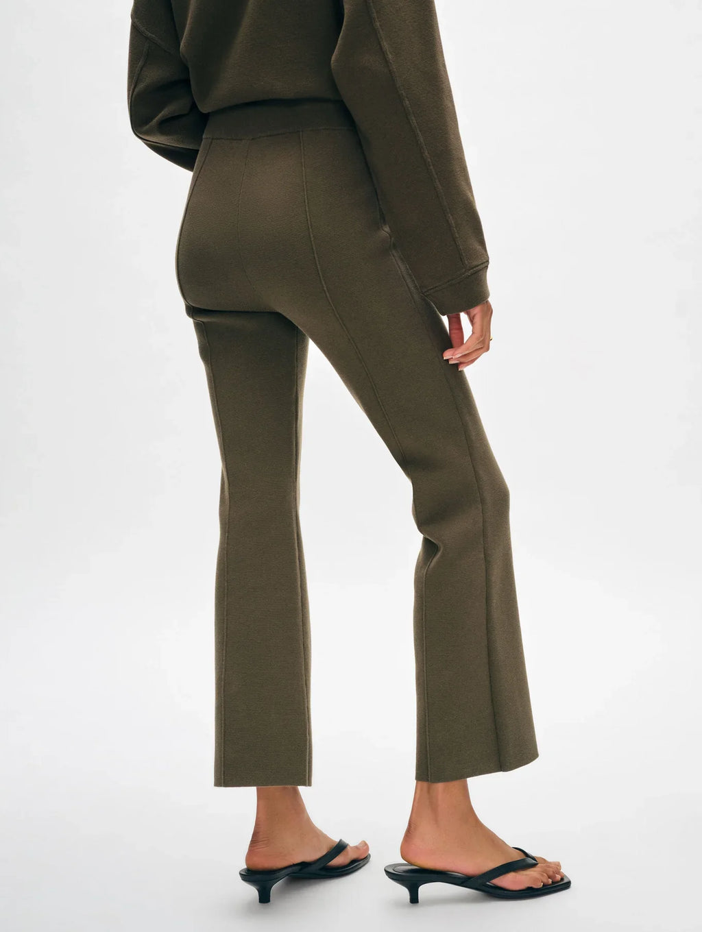 White + Warren Superfine Organic Cotton Kick Flare Pants