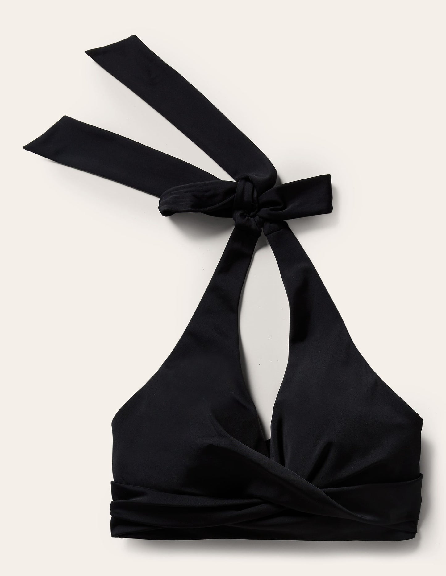 Levanzo Halter Bikini Top-Black