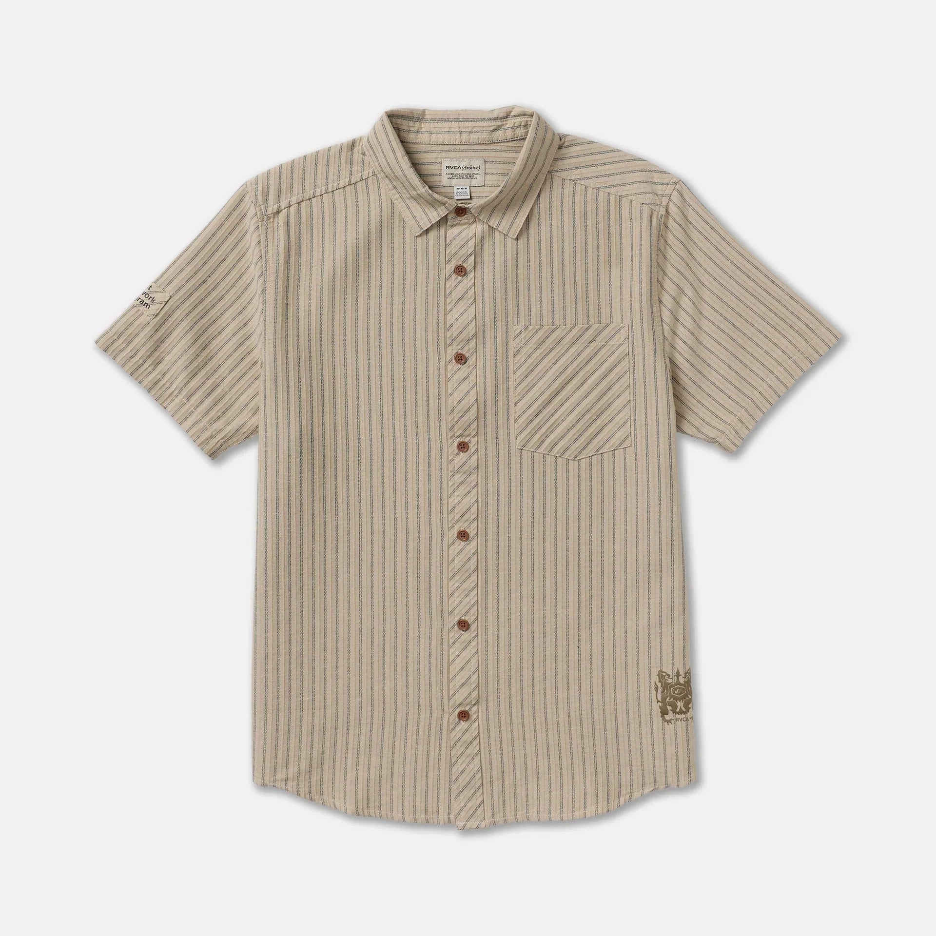 RVCA Archive Stripe Short Sleeve Shirt