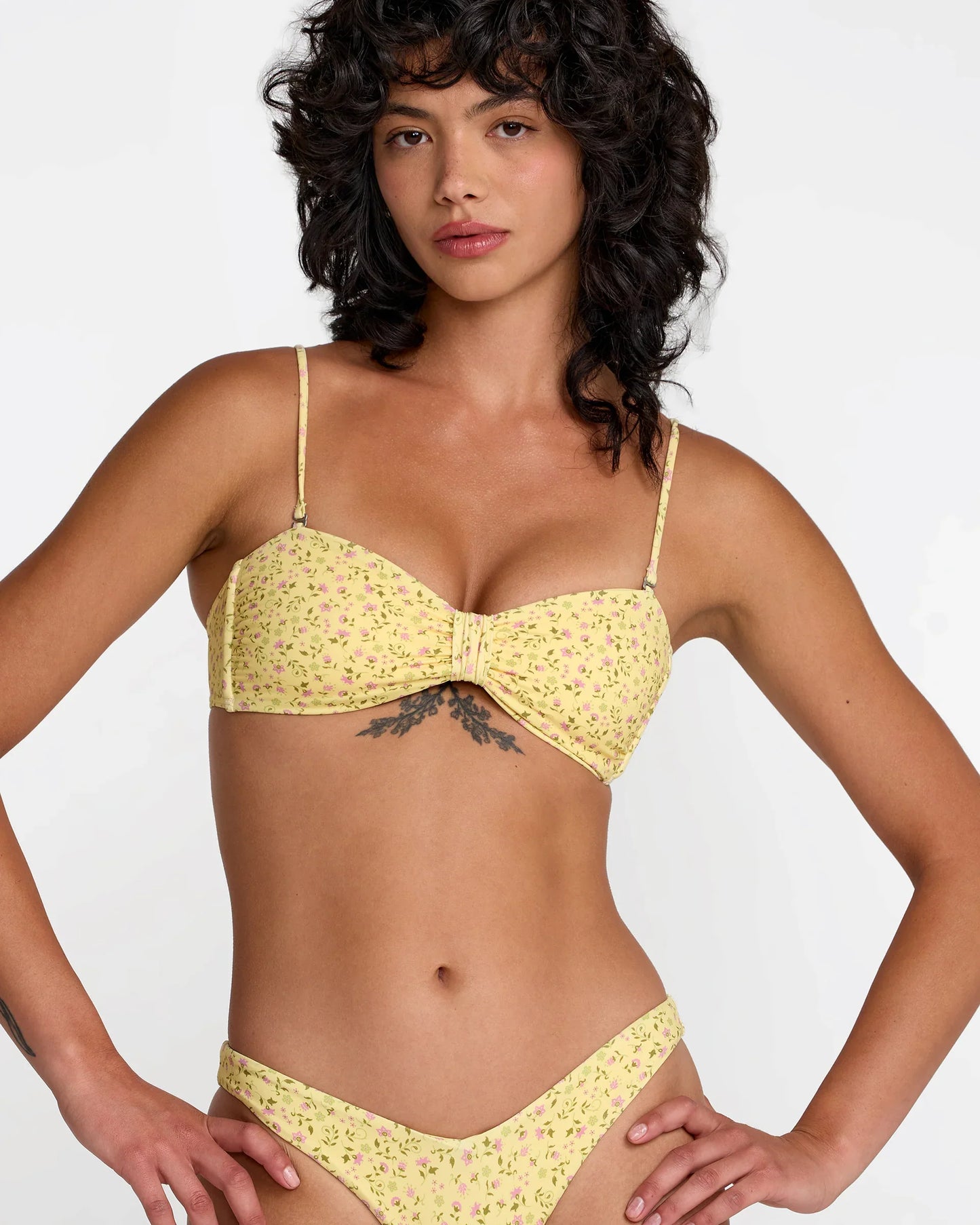 RVCA Amalfi Cinch Bandeau Bikini Top