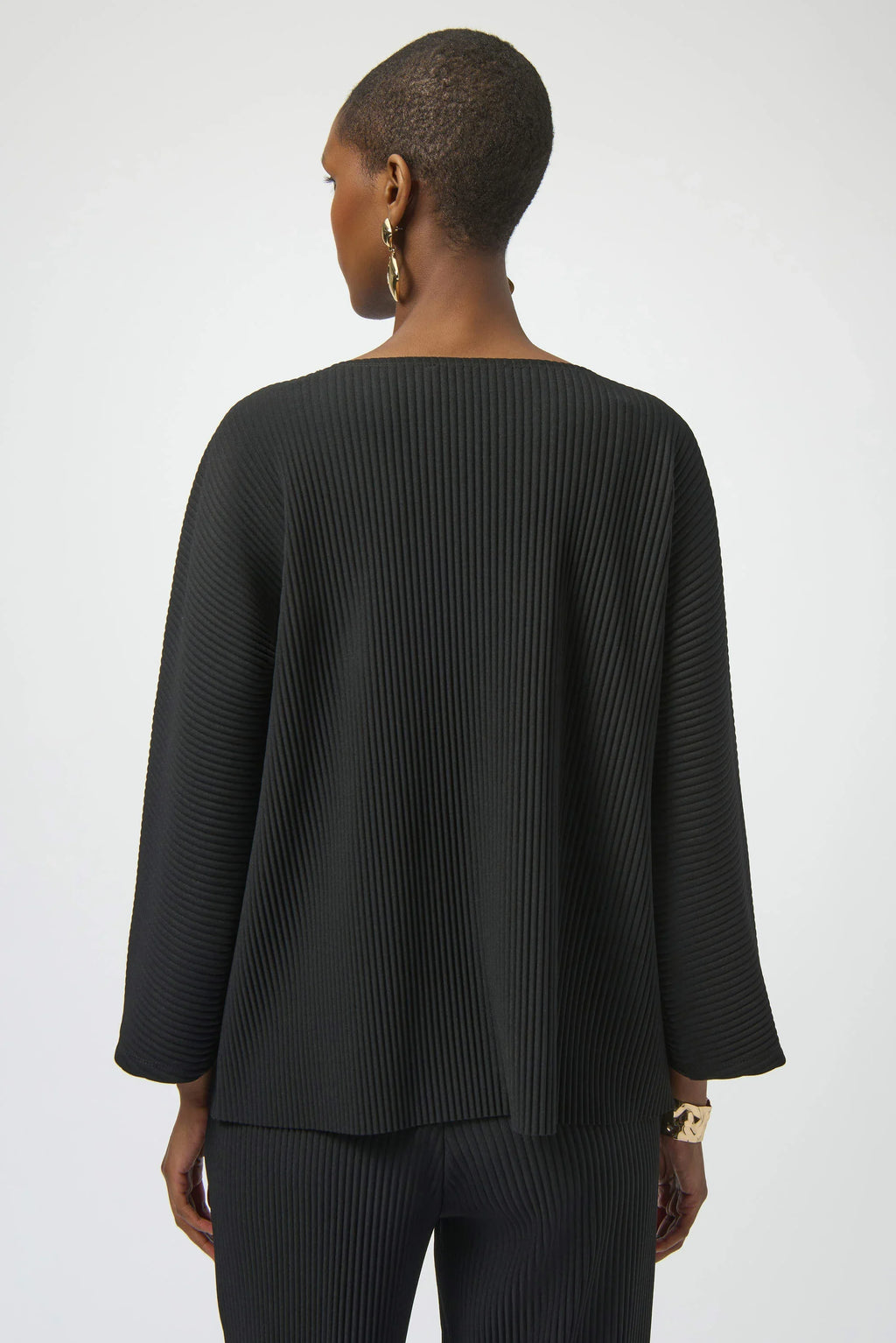 Joseph Ribkoff Pleated Scuba Crepe Boxy Top
