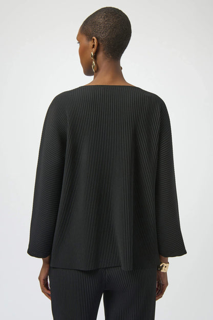 Joseph Ribkoff Pleated Scuba Crepe Boxy Top