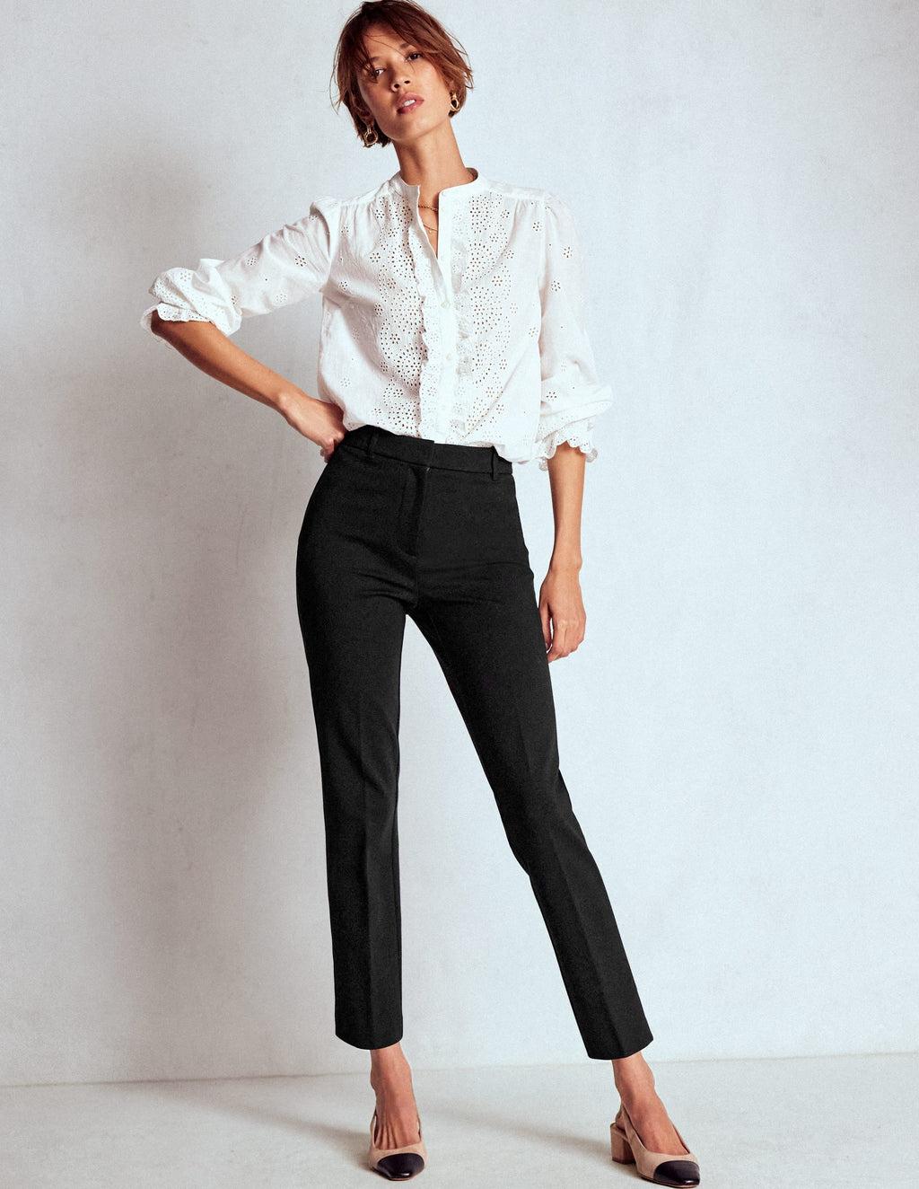 Highgate Ponte Pants-Black