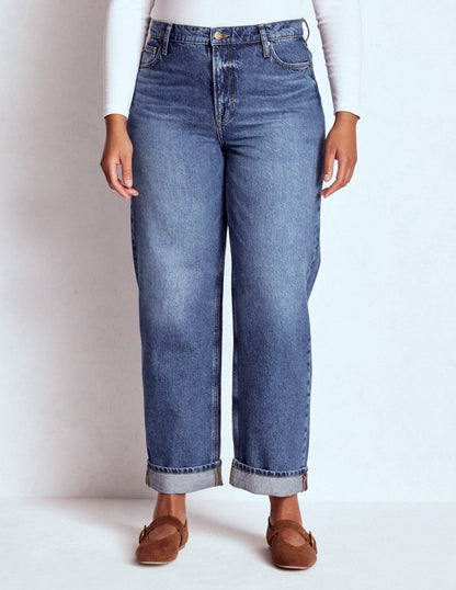 Mid Rise Relaxed Jeans-Mid Vintage
