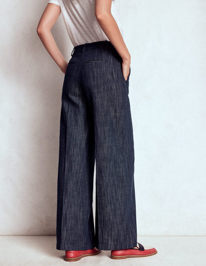 Belgravia Twill Pants-Navy Indigo