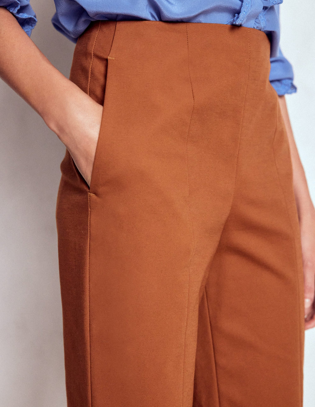 Smart 7/8 Pants-Russet