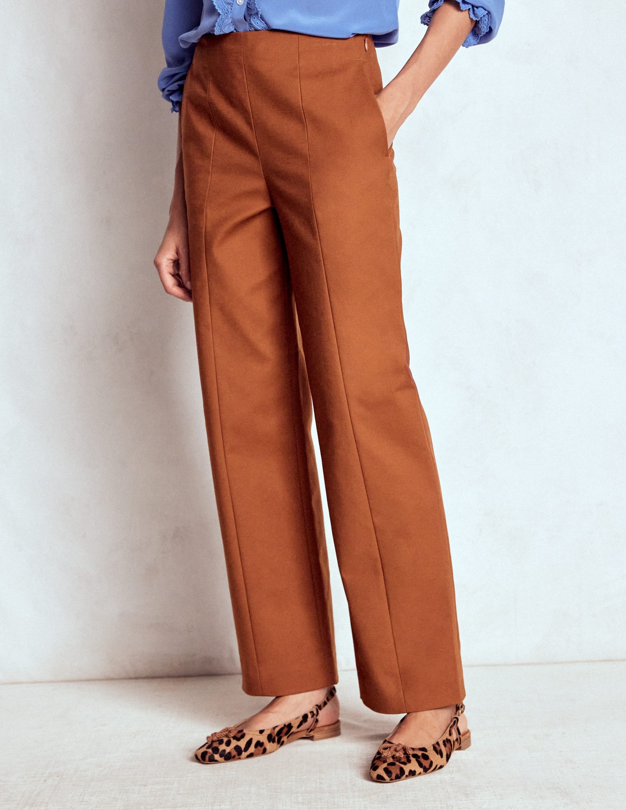 Smart 7/8 Pants-Russet