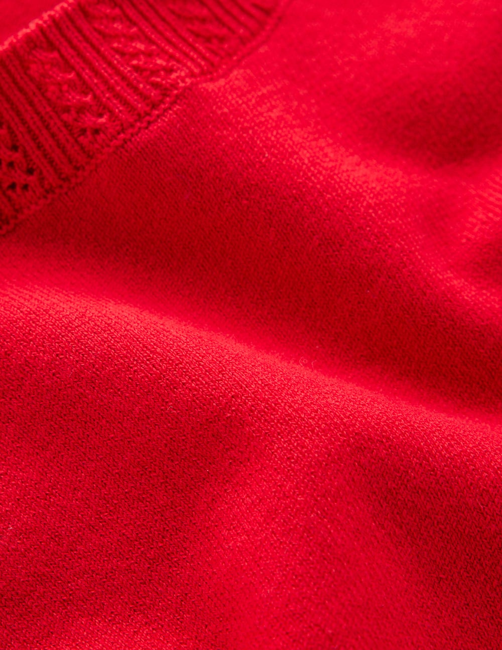 Emilia Cotton Crew Sweater-Merida Red