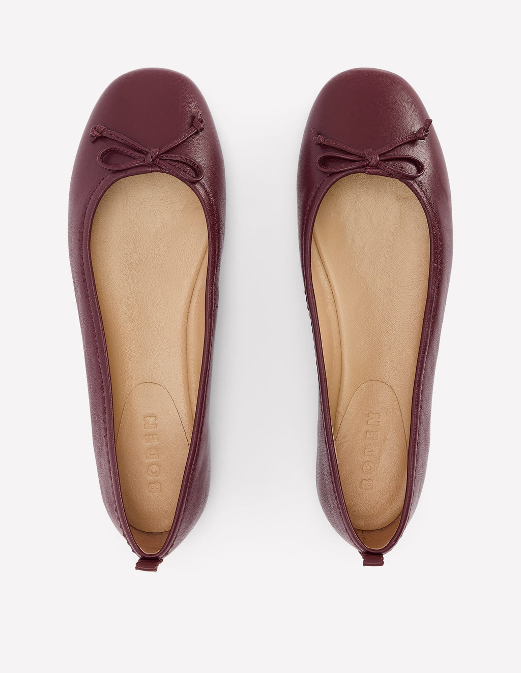 Kitty Flexi Sole Ballet Flats-Oxblood