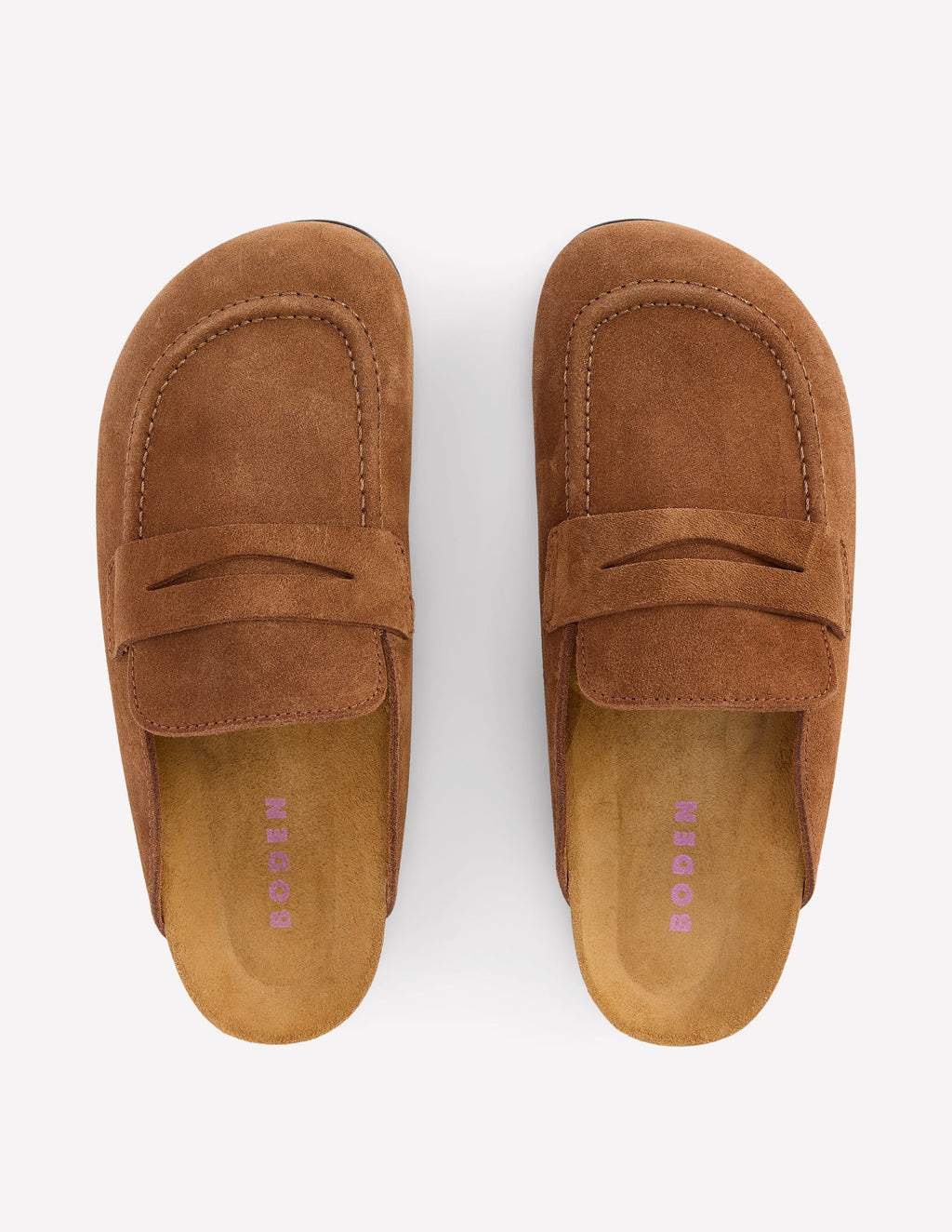 Suede Mule Clog-Raw Umber