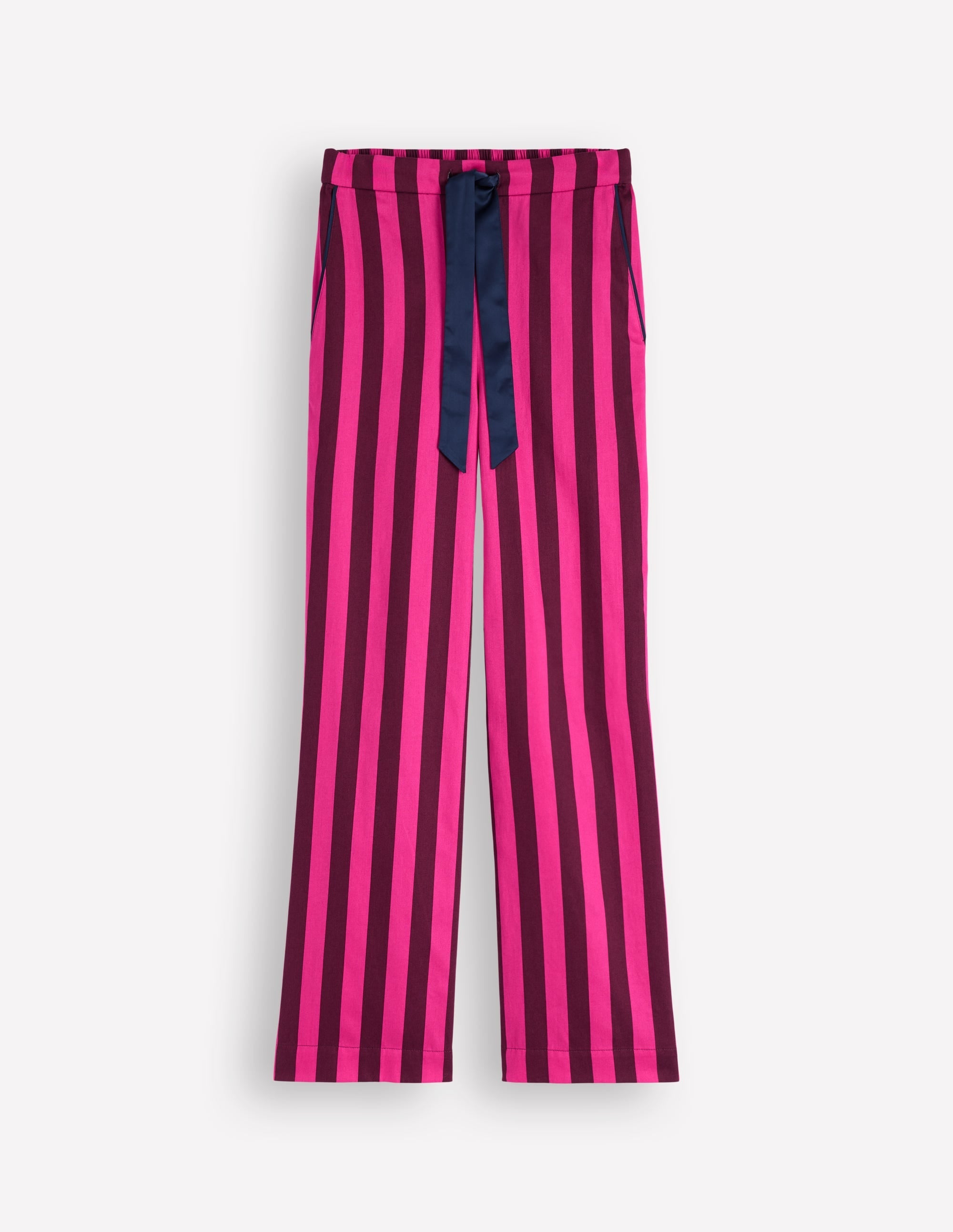 Cotton Pajama Pants-Pink Stripe