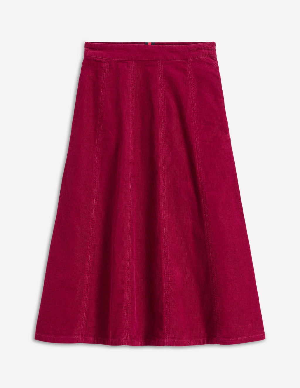 Joy Cord Midi Skirt-Burgundy Red