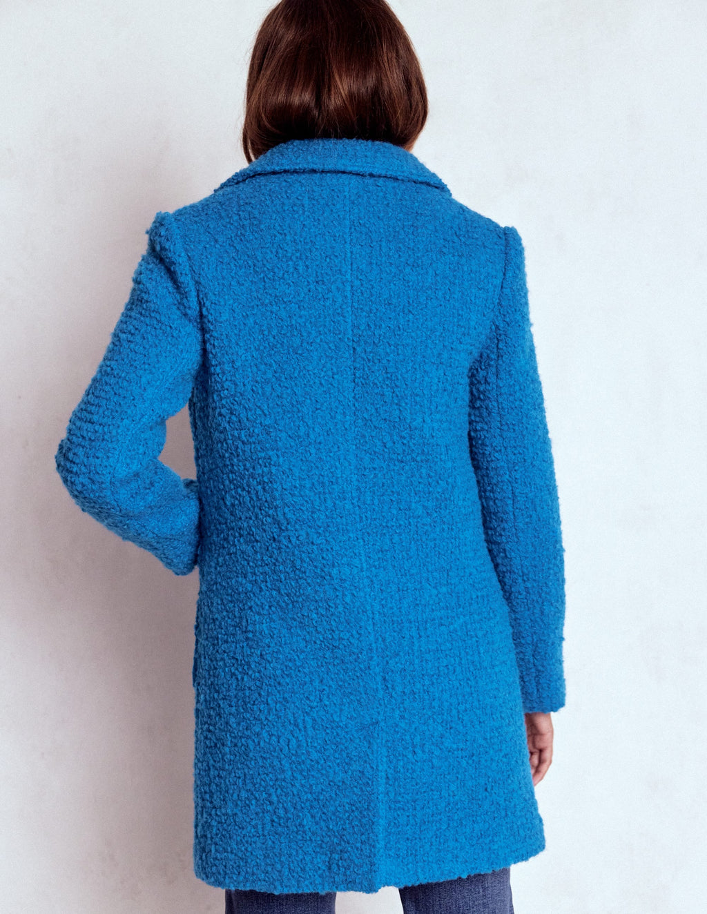 Carlisle Textured Coat-Cobalt Blue