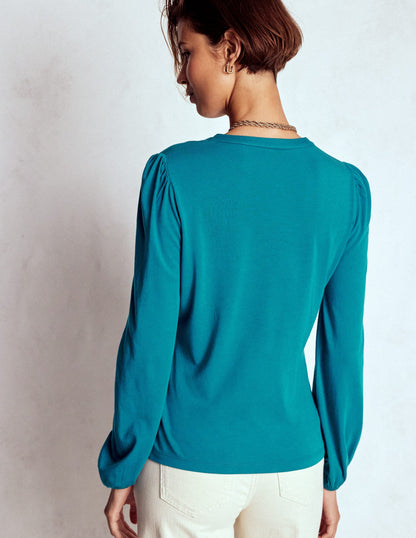 Supersoft Notch Top-Deep Sea Green