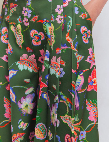 Regent Wide Leg Pants-Hunter Green, Orchid Canopy