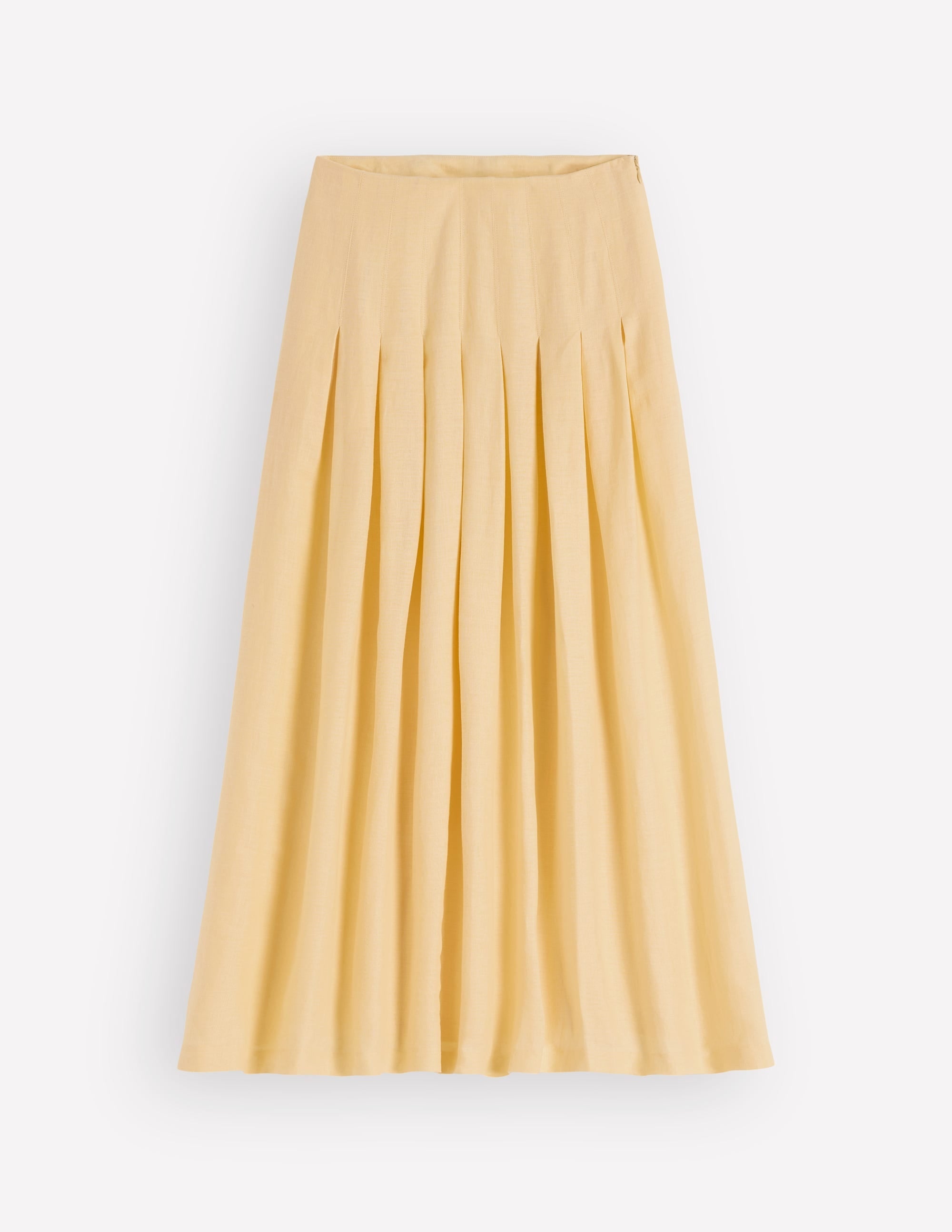 Valentina Linen Skirt-Buttercream
