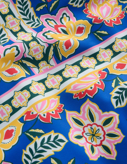 Arles Swimsuit-Blue, Blossom Elegance