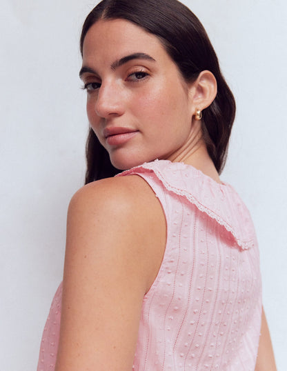 Eliza Sleeveless Top-French Pink
