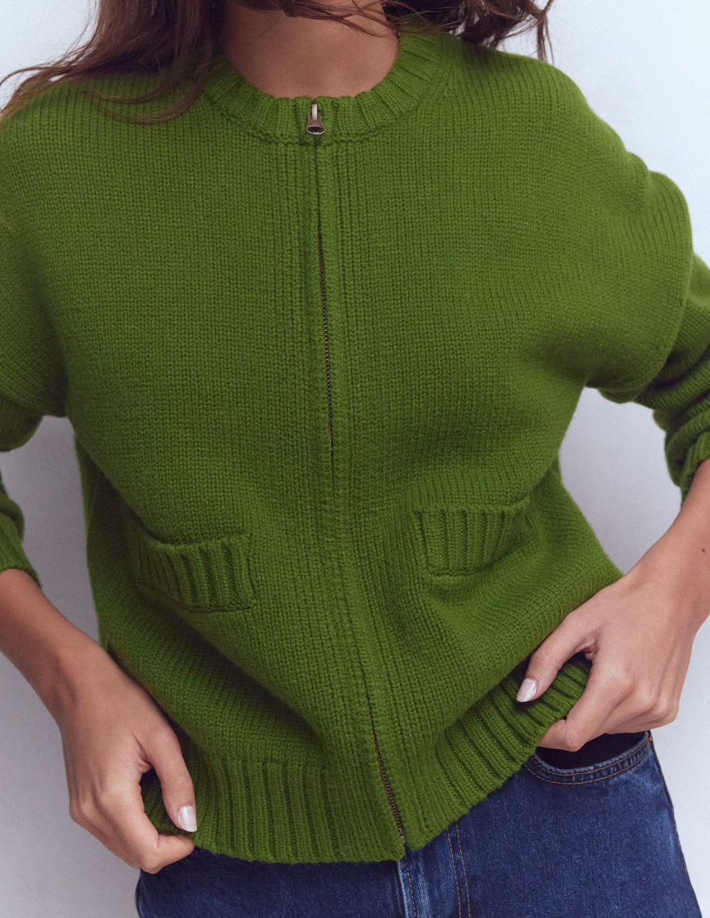 Maya Zip Up Jacket-Herb Garden