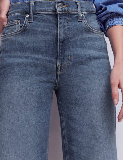 High Rise Wide Leg Jeans-Mid Vintage