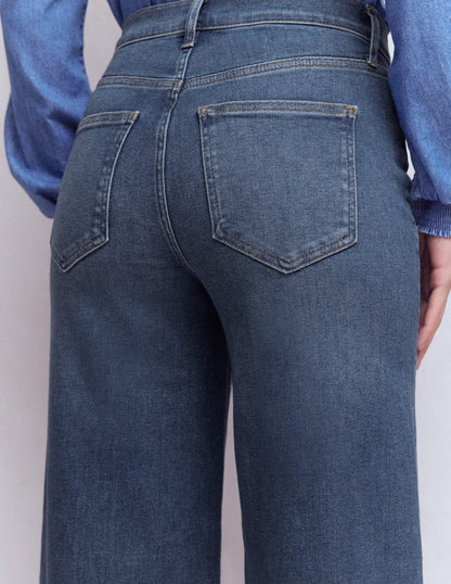 High Rise Wide Leg Jeans-Mid Vintage
