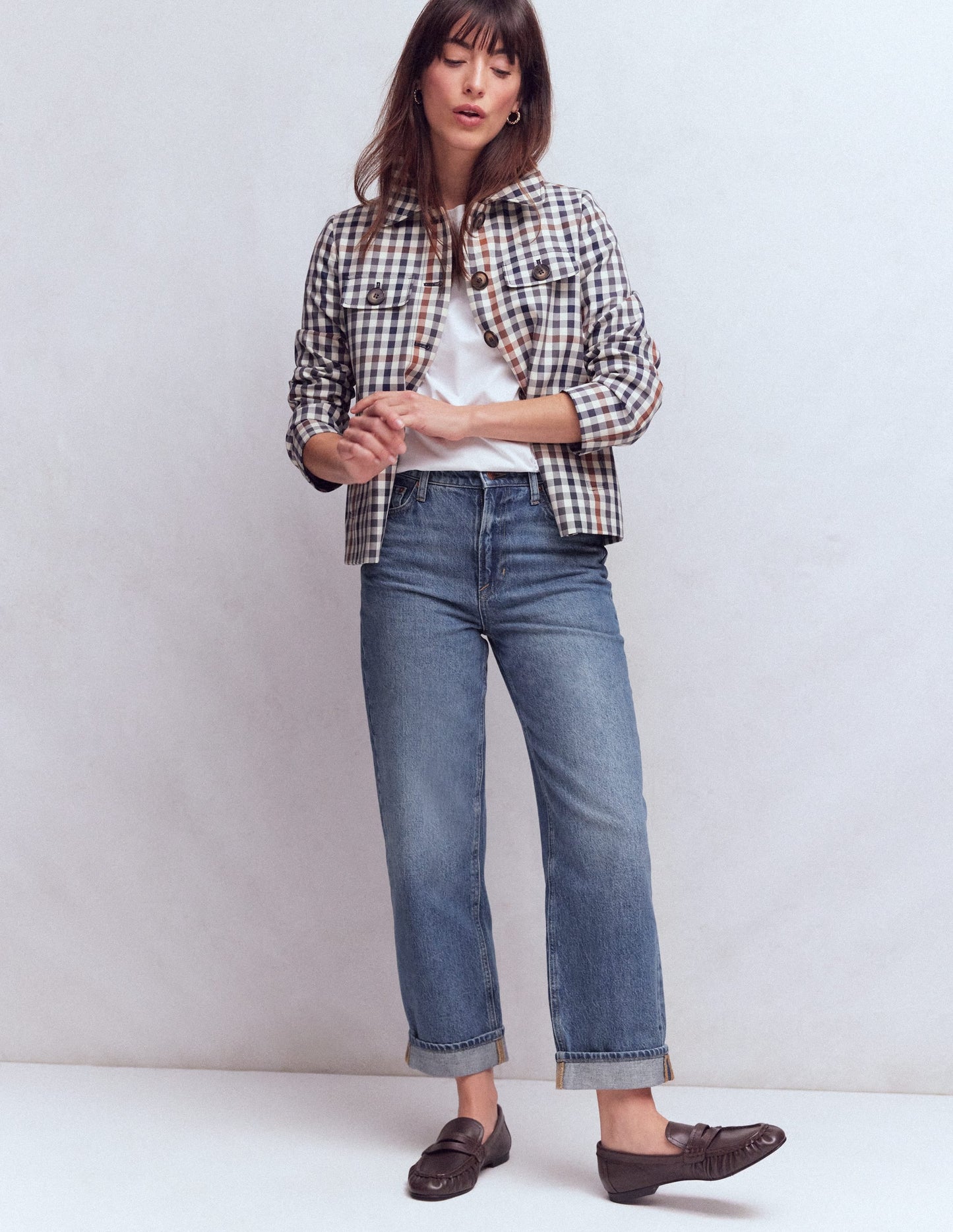 Mid Rise Relaxed Jeans-Mid Vintage